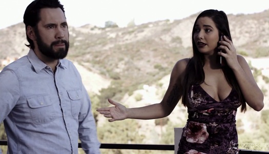 Insatiable wife Karlee Grey is cheating on her husband with brutal bald headed lover porn pics