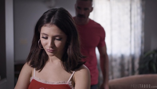 Hot daddy can't resist the temptation to fuck nasty stepdaughter Jane Wilde porn pics