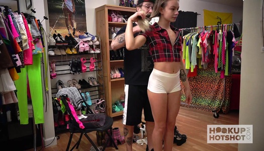 Casting video featuring Naomi Swann changing her clothes porn pics