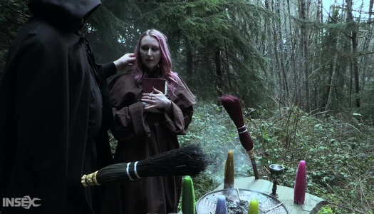 Slut Rose Quartz is tied up and humiliated in the dark BDSM room porn pics