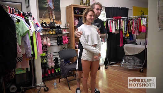 Tall leggy babe Emma Hix is changing her clothes porn pics