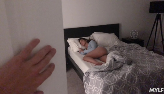 Kinky stepson is spying on hot young mommy taking a shower porn pics