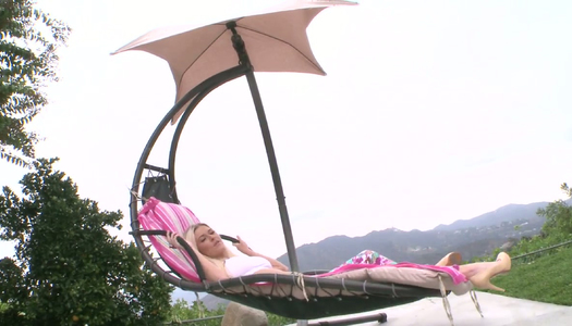 Erotic performance by divine blonde beauty Riley Evans porn pics