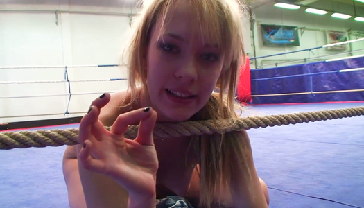 Two blonde actresses eat each other on the ring and camera man chooses the best angle porn pics