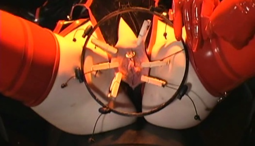 Wild Anastasia Pierce and Madison Young perform in exquisite BDSM lesbian sex scene porn pics