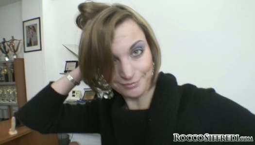 Sensuous blonde Barbara visits Rocco Siffredi for a quickie porn pics