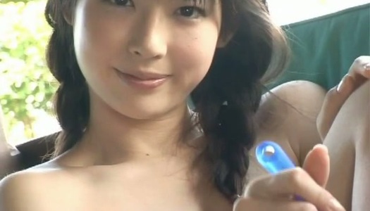 Adorable Japanese adult model Nanako Sawa poses on a cam outdoors porn pics