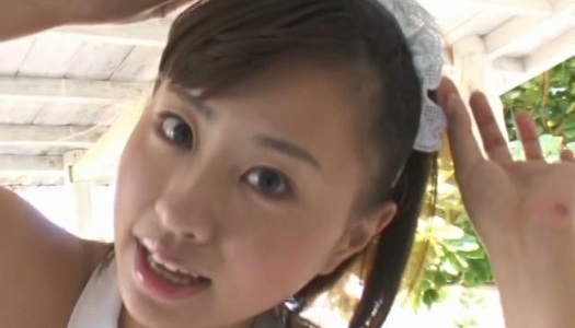 Comely brunette Asian beauty Hitomi Kitamura flaunts her hot body porn pics