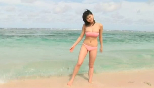 Hungry and horny Mikie Hara plays on a beach showing off her sexy body porn pics