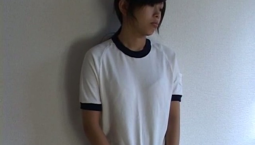 Fuckable Japanese cutie Noah sits on the floor in panties porn pics