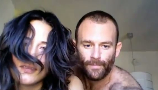 Kinky brunette deepthroats her man's dick and gets banged doggy style porn pics