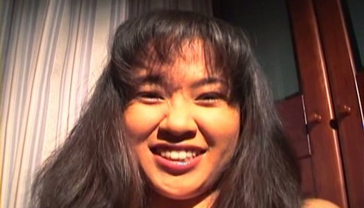 Chubby brunette whore Rena Ochiai showing her cameltoe porn pics