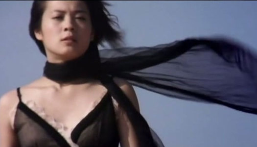Pale skin Japanese milf Kitano Nikki posing in romantic dress porn pics