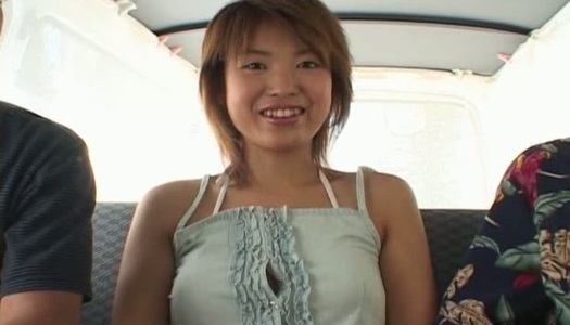 Sex hungry Japanese Akira Sakamoto gets finger fucked in car porn pics
