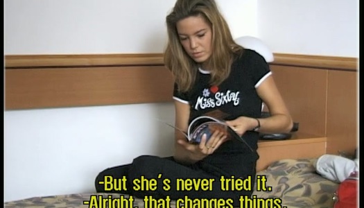 Dark-nippled Hungarian hussy ges naked in Private sex video porn pics