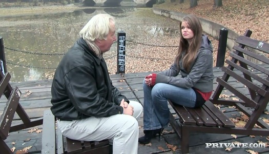 Old white-haired man fucks fresh and naive Jenny Noel porn pics