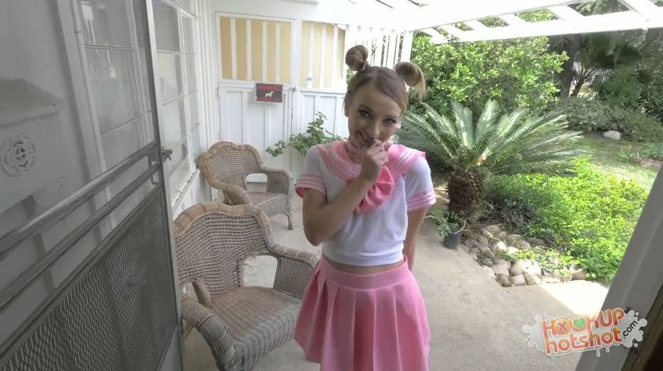 Cute teen Carmen is fucked hard by brutal and kinky nextdoor dude - 2. pic