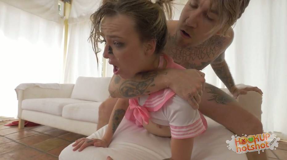 Cute teen Carmen is fucked hard by brutal and kinky nextdoor dude - 19. pic