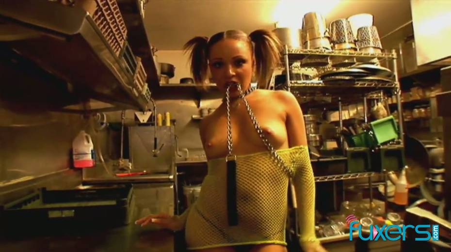 White bitch in fishnets Kendra Spade is fucked by well endowed BBC - 3. pic