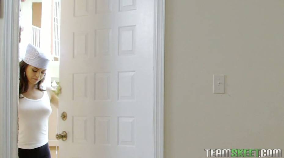 Bodacious Latina babe Selena Santana is making love with sweet cleaning girl - 3. pic