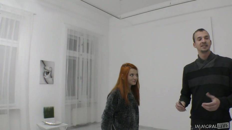 Red haired Ukrainian babe Katerin Belli gives her head and gets fucked - 3. pic