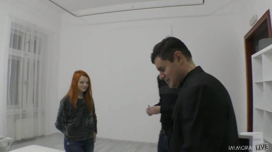 Red haired Ukrainian babe Katerin Belli gives her head and gets fucked - 5. pic
