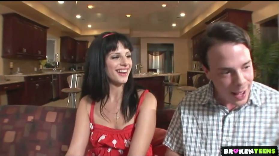 Flat chested brunette Lola Banks is riding hard penis reverse - 2. pic