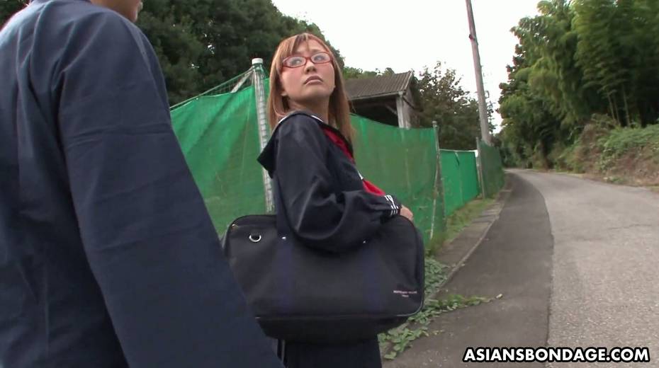 Tied up Japanese chick Miu Tamura gets a mouthful of sperm after a steamy blowjob - 2. pic