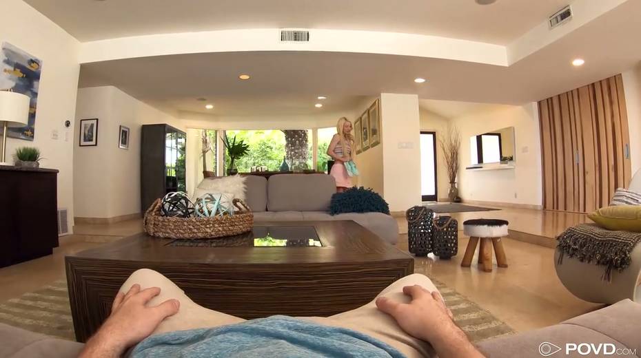 Nice blond chick Kenzie Reeves gives her head and gets laid on pov camera - 2. pic