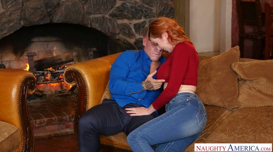 Jaw dropping red head Lauren Phillips seduces husband of her best girlfriend - 4. pic