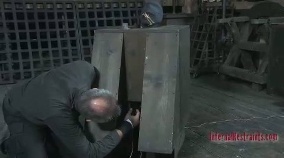 This good looking brunette nympho earned herself a tongue punishment - 14. pic