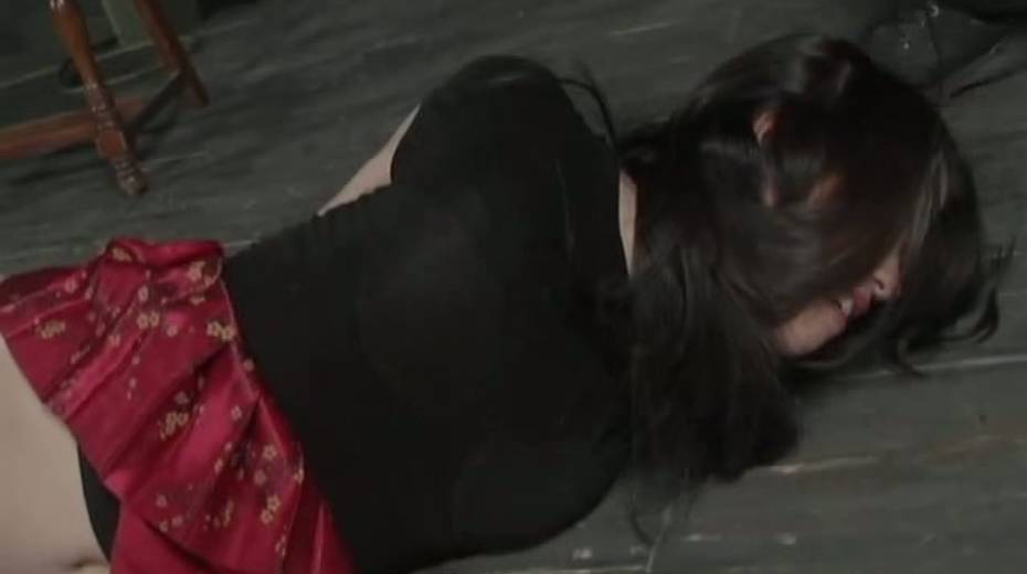 Sexy Asian gal is tied up and punished right on the floor - 6. pic