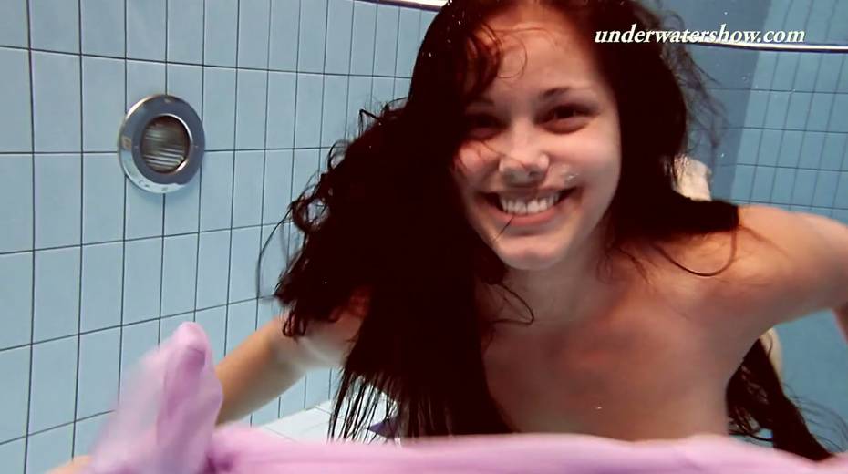 Charming curly babe Paulinka shows striptease under the water - 10. pic
