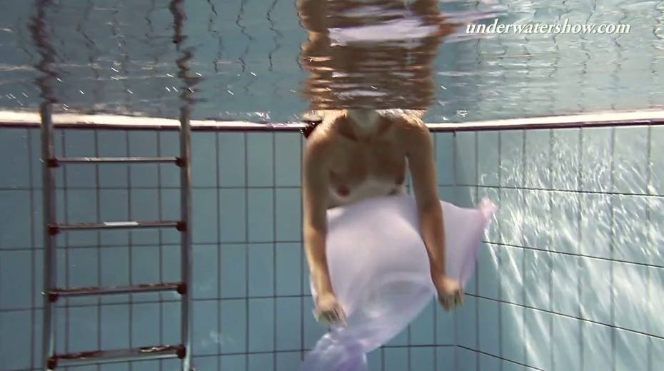Charming curly babe Paulinka shows striptease under the water - 24. pic