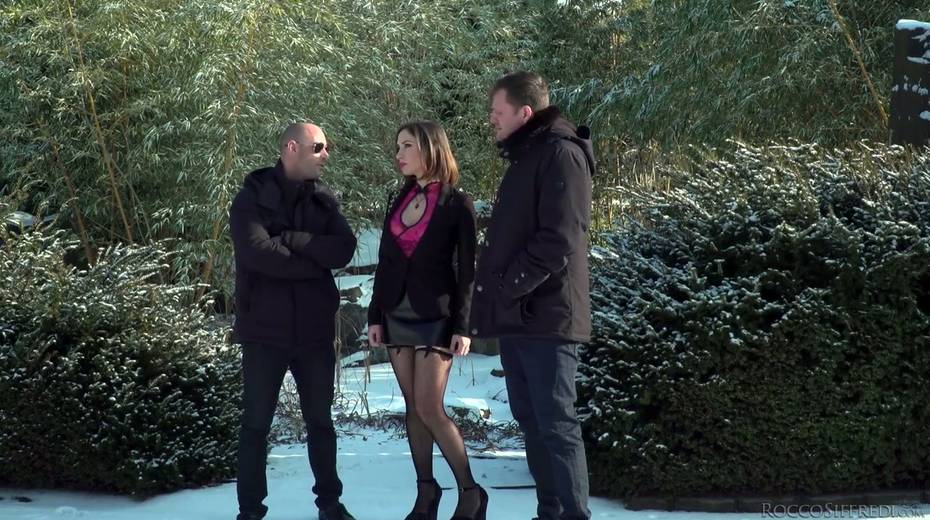 Elite prostitute Malena is serving two sex-starved rude dudes - 2. pic