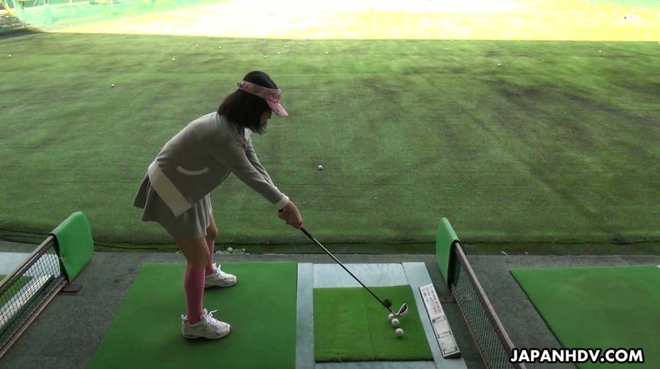 Young golf player Tomoyo Isumi is having sex fun with horny instructor - 4. pic
