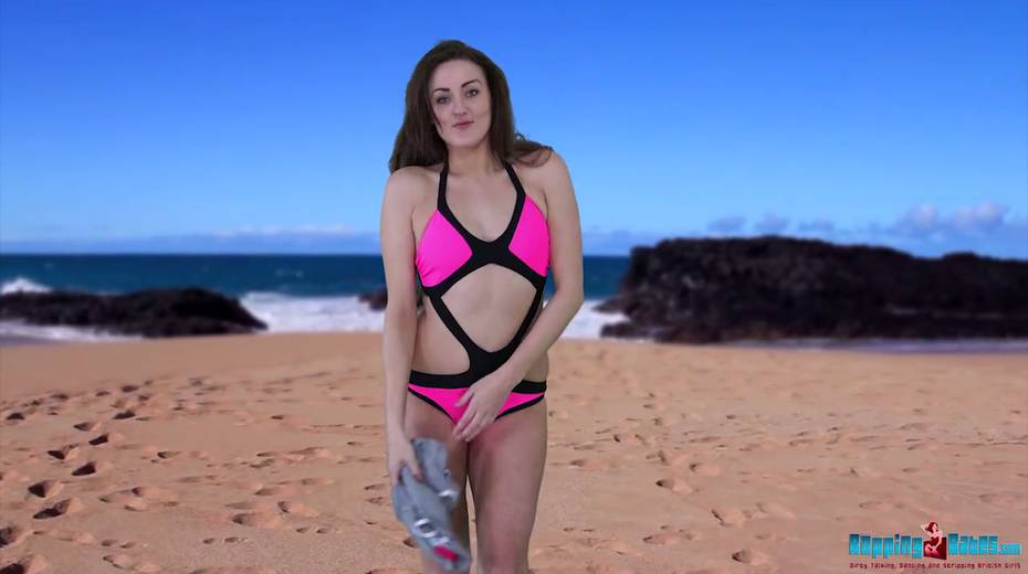 Playful chick in bikini Georgie gets naked and shows off her booty and boobies - 7. pic