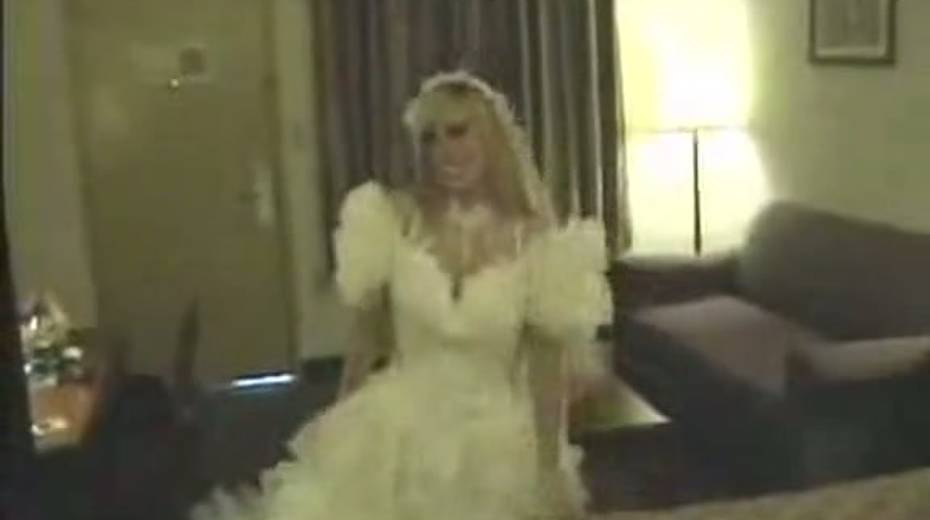 Sultry big boobed bride gives her fiance a great blowjob - 2. pic