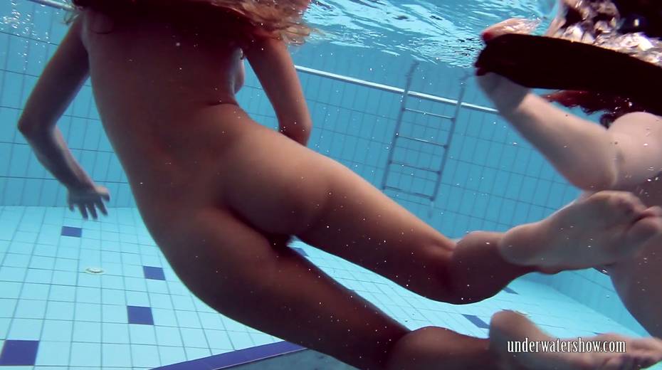 Two naughty babes undress under the water and does tricks - 9. pic