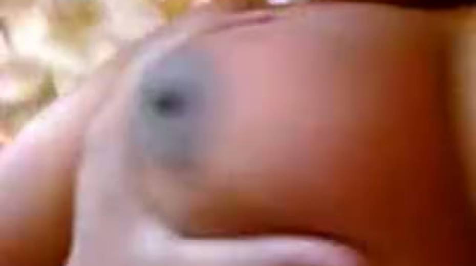 Slutty Indian chick lets her lover fondle her huge natural tits - 7. pic