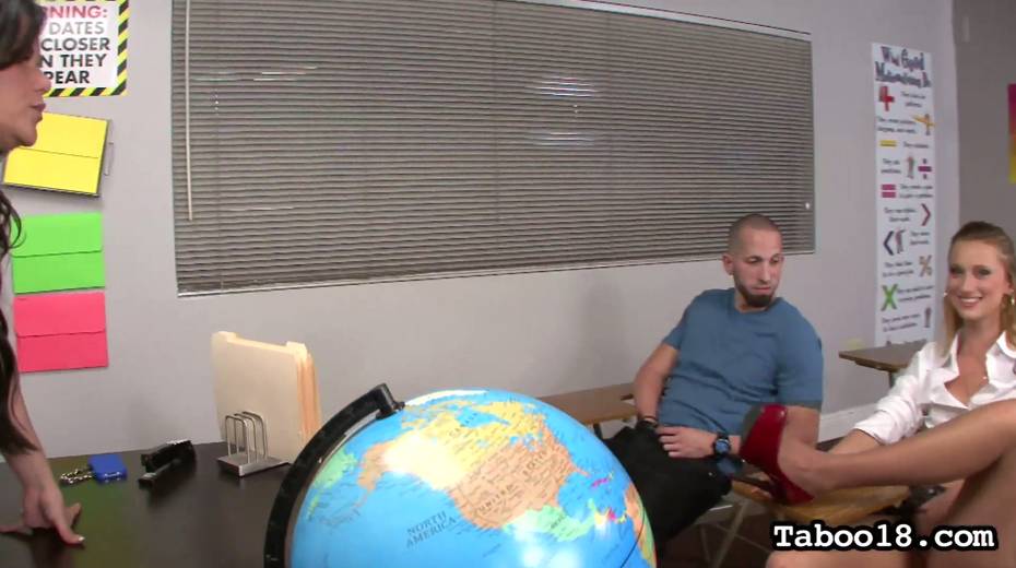Cuban mega busty teacher Angelina Castro fucks her favorite students - 4. pic