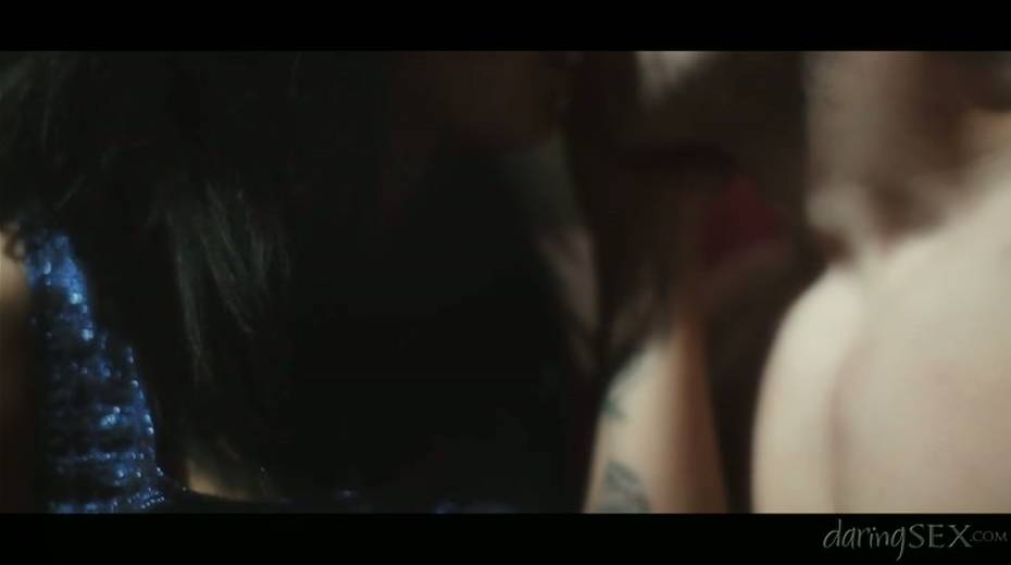 Tattooed brunette sexpot gives hot blowjob to her lover - 12. pic