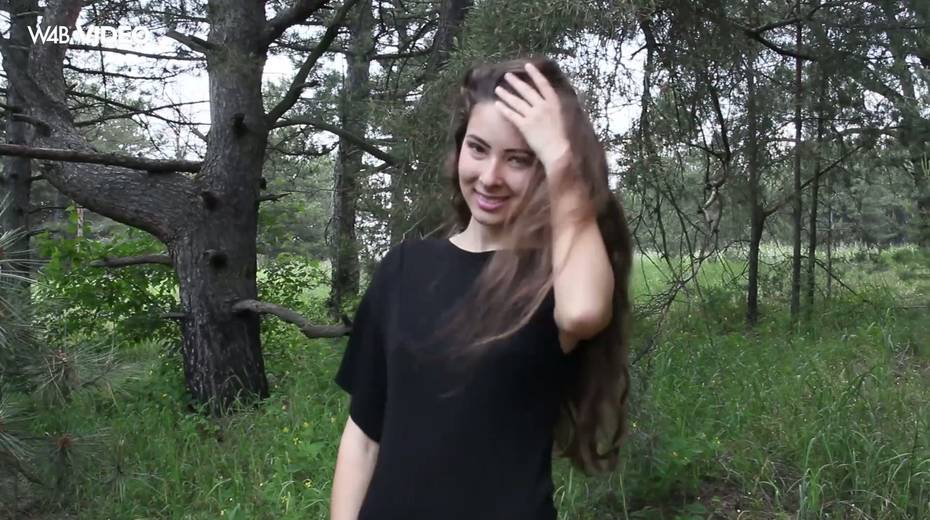 Beautiful creation Marina is stripping and masturbating in the garden - 6. pic