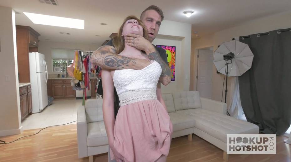Kinky dude is touching and stroking slutty teen in short skirt Nina Skye - 10. pic