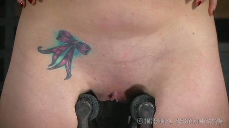 Chick with tied up tits moans with pain in the basement - 3. pic