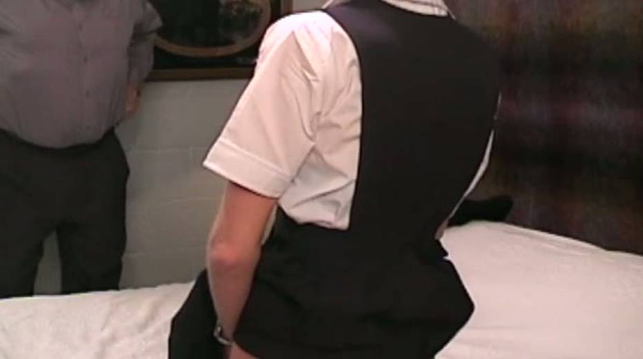 Old dude is playing with shy housemaid without panties - 13. pic