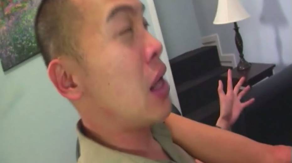 Bawdy blonde slut facesitting thirsty Asian dude in femdom video - 14. pic