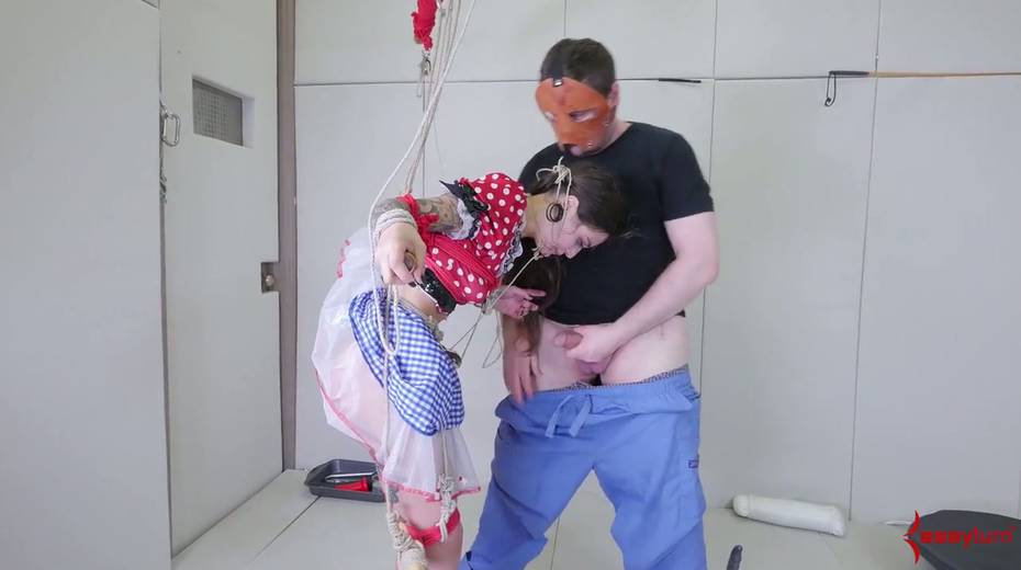 Puppet in polka dot dress allows to penetrate her tight anus and bottomless throat - 8. pic