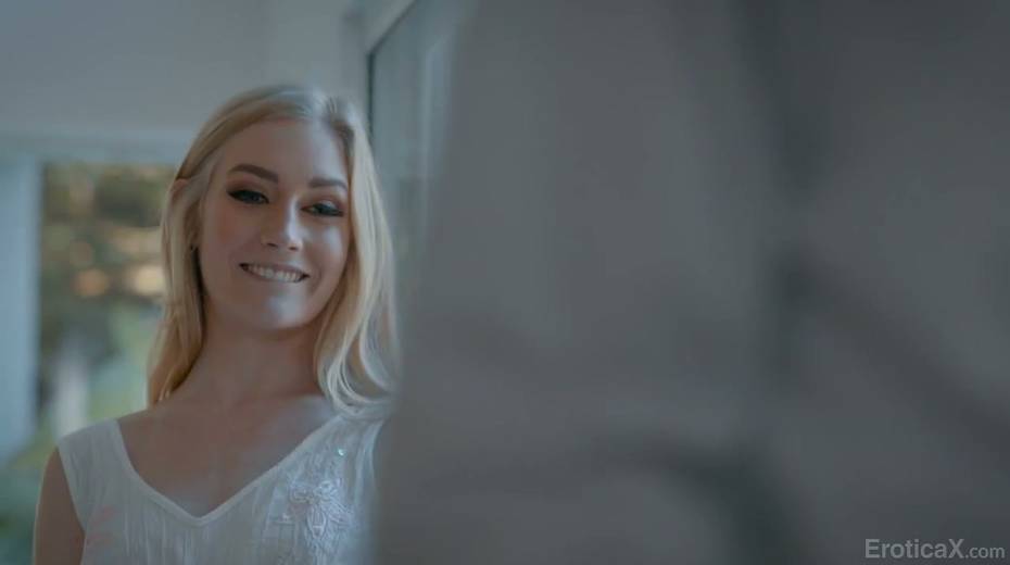 Pale skin blonde Emma Starletto is making love with her handsome boyfriend - 2. pic
