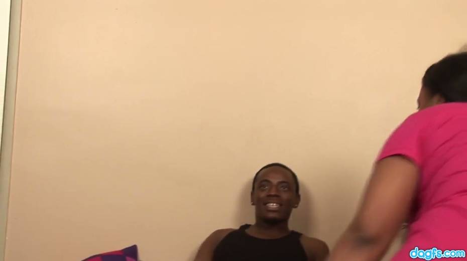 Chubby ebony chick Janae Foxx rides her boyfriend's dick after a blowjob session - 2. pic